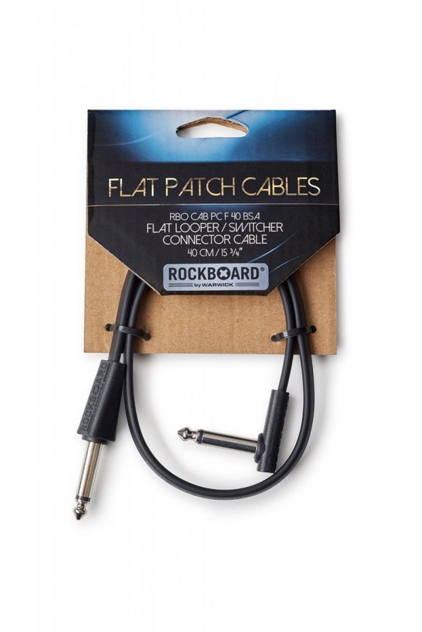 Kabel patch ROCKBOARD Flat Black SA (40cm)