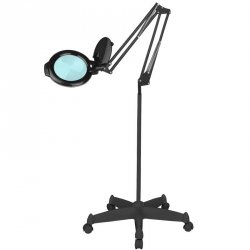Lampa lupa led Glow Moonlight 8012/5 black ze statywem