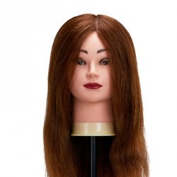 Główka treningowa fryzjerska Gabbiano WZ1 naturalne włosy, kolor 4H, długość 20