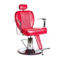 FOTEL BARBERSKI OLAF BH-3273 CZERWONY 