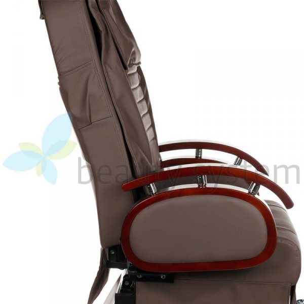 FOTEL DO PEDICURE Z MASAżEM BR-3820D BRąZOWY