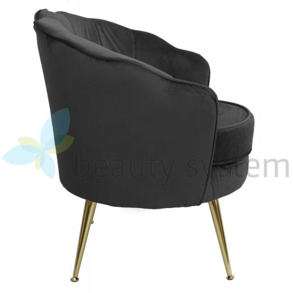 FOTEL TAPICEROWANY LUGANO BX-LE69 CZARNY VELVET