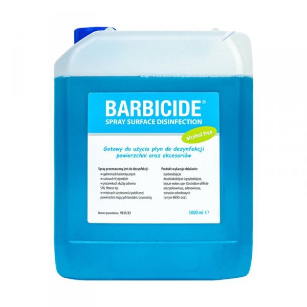 Barbicide spray do dezynfekcji wszystkich powierzchni bez zapachu - uzupełnienie 5 L