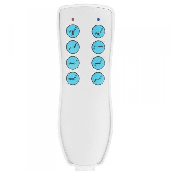 Fotel kosmetyczny elektr. Azzurro 871 4 siln. biały