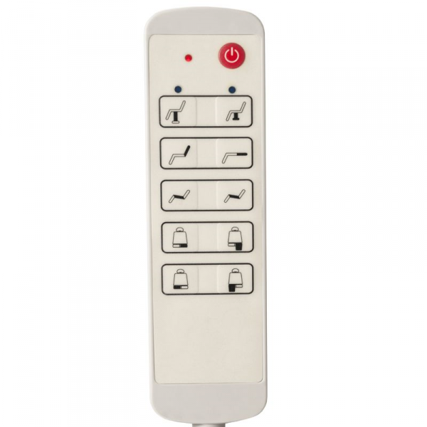 Fotel kosmetyczny do pedicure elektryczny obrotowy Azzurro 869AS 5 silników biały