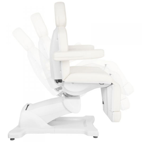 Fotel kosmetyczny do pedicure elektryczny obrotowy Azzurro 869AS 5 silników biały