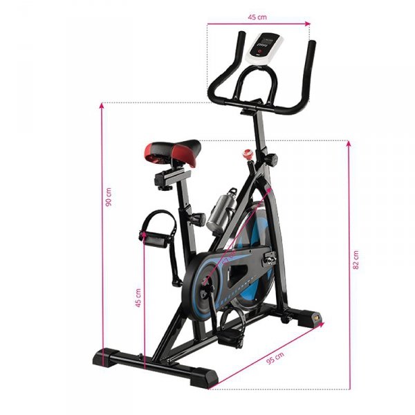 Rower treningowy Magneto 20 czarno-niebieski