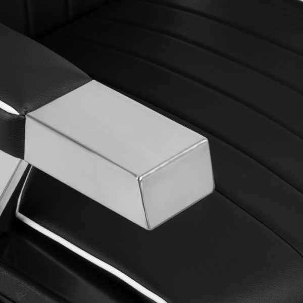 Fotel barberski Gabbiano Livio czarny