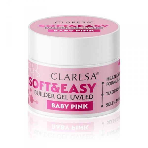 Claresa żel budujący Soft&Easy gel baby pink 90g