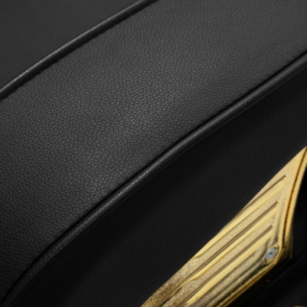 Fotel barberski MT-91021G Czarny