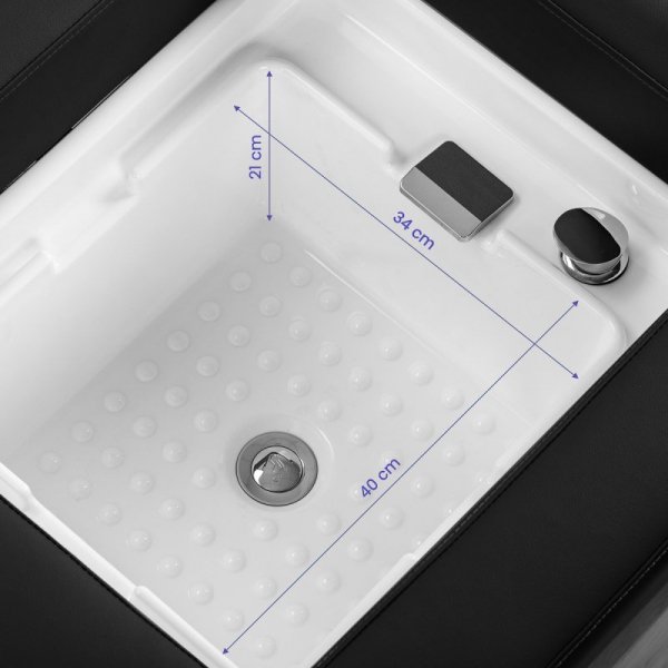 Myjnia fryzjerska z leżanką Head Spa Gabbiano Bali czarna