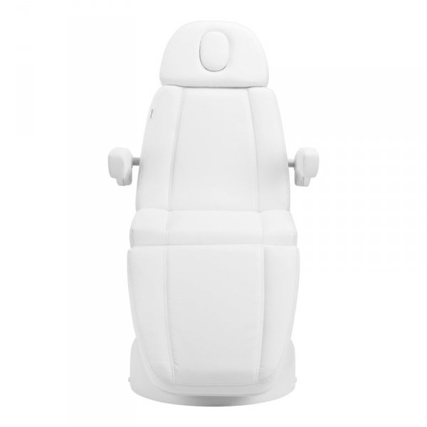 Fotel kosmetyczny elektryczny Azzurro Lux 3 silniki z podgrzewaniem biały