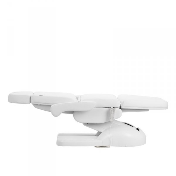 Fotel kosmetyczny elektryczny Azzurro Lux 3 silniki z podgrzewaniem biały