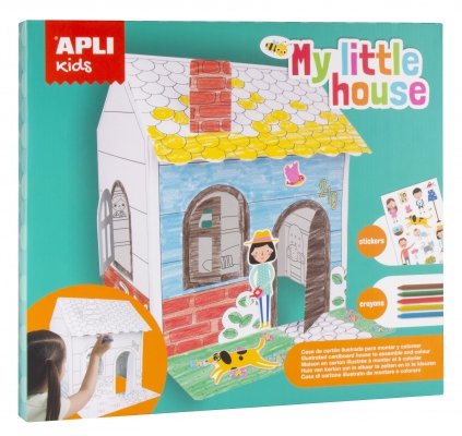 Domek do złożenia i pokolorowania Apli Kids - My Little House