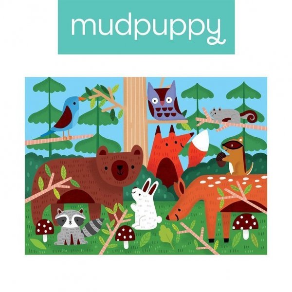 Mudpuppy Puzzle sensoryczne z miękkimi aplikacjami Las 42 elementy 3