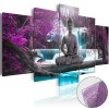 Obraz na szkle akrylowym - Wodospad i Budda [Glass]