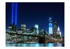 Fototapeta - Floodlights over NYC