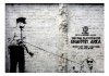 Fototapeta - Banksy - Graffiti Area