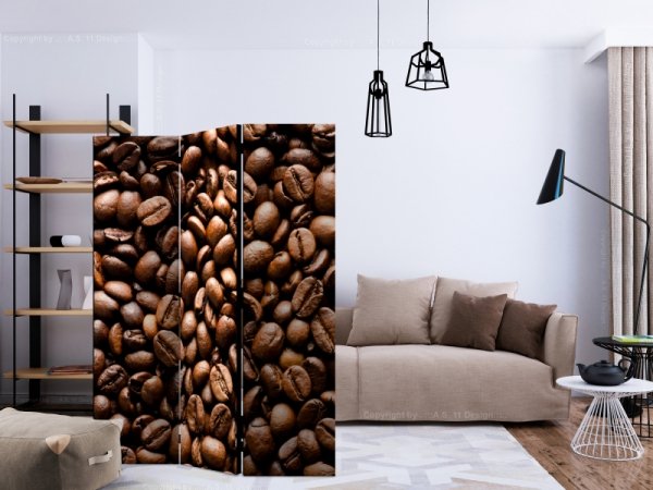 Parawan 3-częściowy - Roasted coffee beans [Room Dividers]