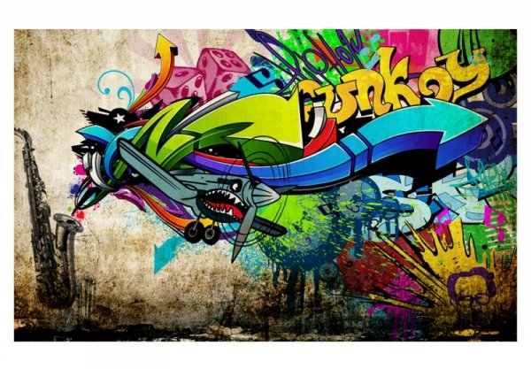 Fototapeta - Funky - graffiti