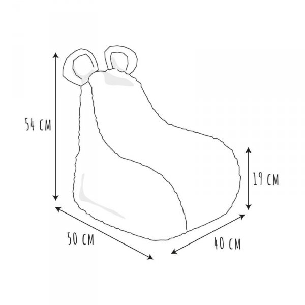 Pufa/siedzisko Lievre białe