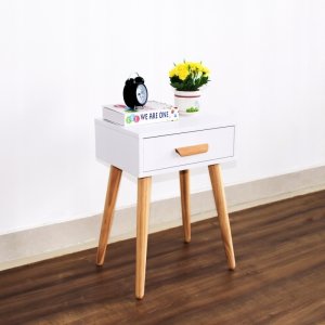 Szafka nocna nowoczesny stolik kawowy biały ModernHome