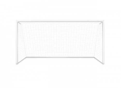 Bramka piłkarska treningowa z siatką 180x120 cm czarno-biała MultiGarden