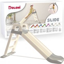 Zjeżdżalnia ogrodowa 140 cm beżowo-szara #G2