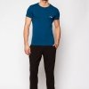 Emporio Armani t-shirt koszulka męska niebieska i granatowa komplet 2-pack 