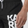 Karl Lagerfeld spodenki szorty męskie czarne KL21MBS02