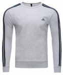 Adidas bluza męska czarna 3-Stripes Crewneck Sweatshirt BQ9642