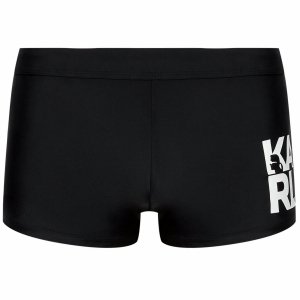 Karl Lagerfeld bokserki kąpielówki męskie czarne KL21MTR01