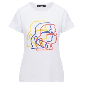 Karl Lagerfeld  t-shirt koszulka damska biała