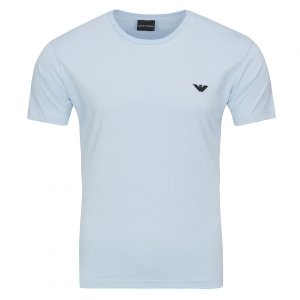 EMPORIO ARMANI T-SHIRT MĘSKI BŁĘKITNY