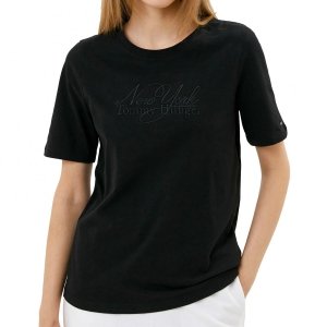 Tommy Hilfiger t-shirt koszulka damska czarna WW0WW37351
