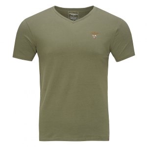 Aeronautica Militare t-shirt koszulka v-neck męska khaki