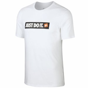 Nike męski t-shirt koszulka biała Just Do It AA6412-100