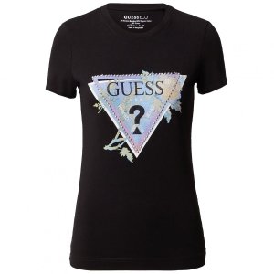 Guess t-shirt koszulka damska czarna W3RI18-J1314-JBLK