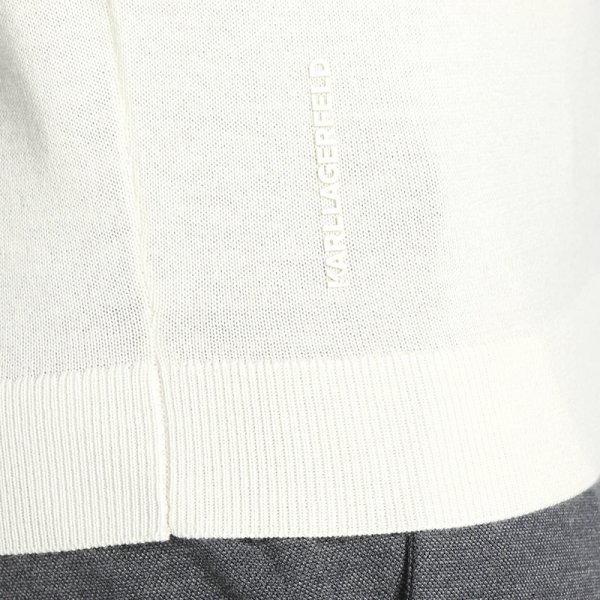 Karl Lagerfeld sweter męski beżowy  655013-524399-80