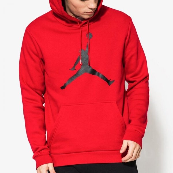 Nike bluza Air Jordan męska z kapturem czerwona AH4507-687