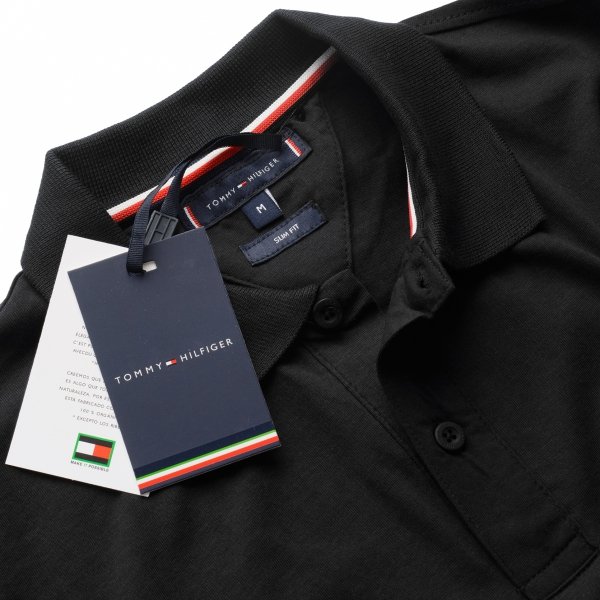 Tommy Hilfiger koszulka polo polówka męska czarna MW0MW18282 BDS