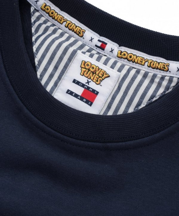 Bluza damska Tommy Hilfiger Jeans  Looney Tunes granatowa