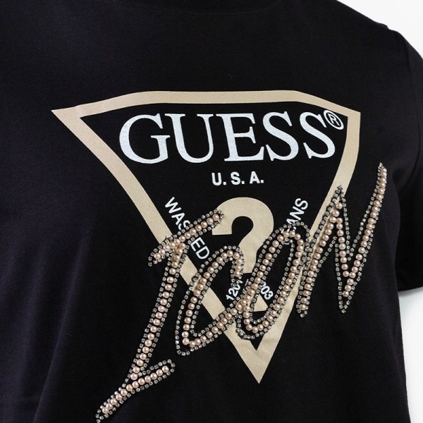 Guess t-shirt koszulka damska czarna W3YI42-I3Z13-JBLK