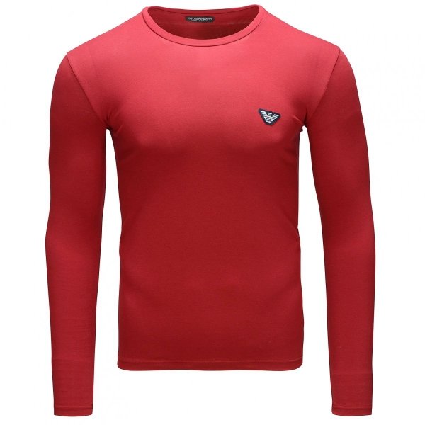 EMPORIO ARMANI LONGSLEEVE MĘSKI BORDOWY 111023-2R512-02175