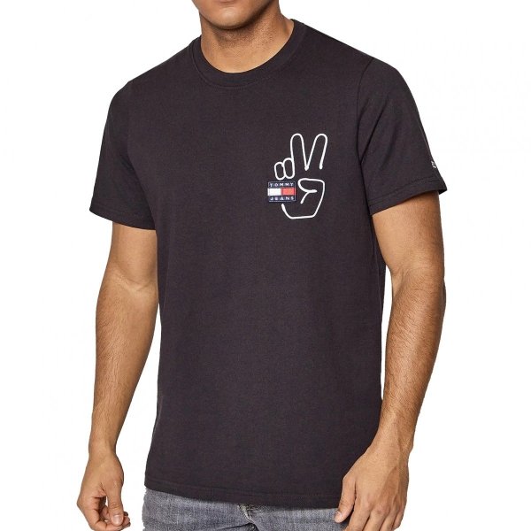 Tommy Hilfiger Jeans t-shirt koszulka męska czarny DM0DM11617