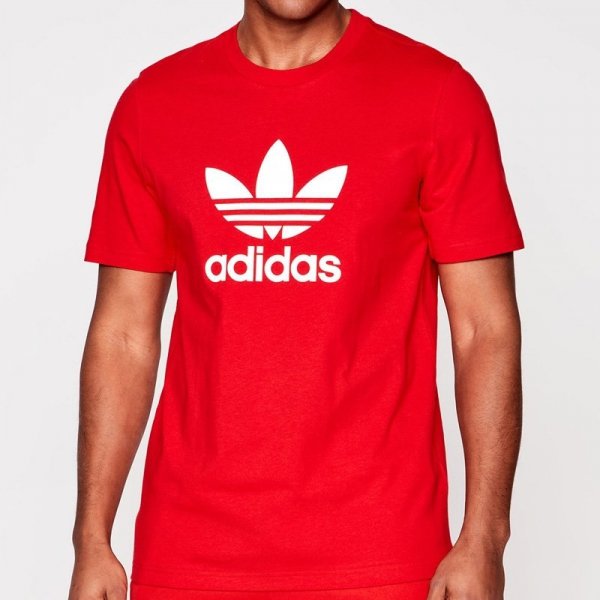 Adidas Originals czerwona koszulka t-shirt męski FM3791