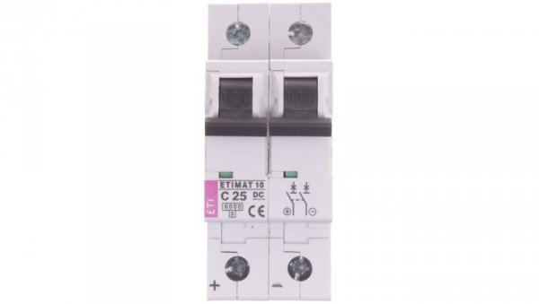 Wyłącznik nadprądowy 2P C 25A 6kA DC ETIMAT10 002138718
