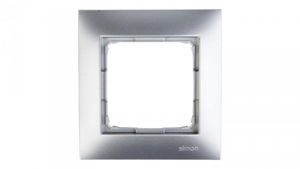 Simon 54 Premium Ramka pojedyncza srebrny mat /do karton-gips/ DRK1/43
