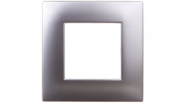 DANTE Ramka pojedyncza tworzywo lakierowane INOX 454181