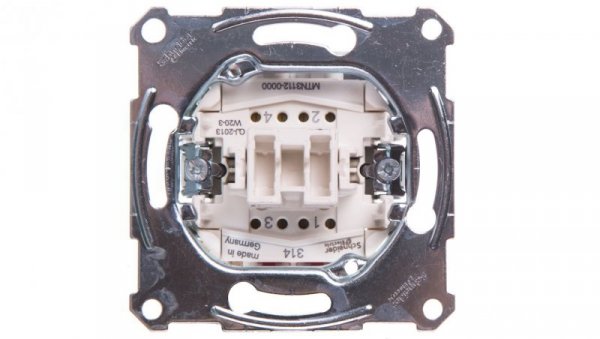 Merten Łącznik dwubiegunowy 10A 250V MTN3112-0000